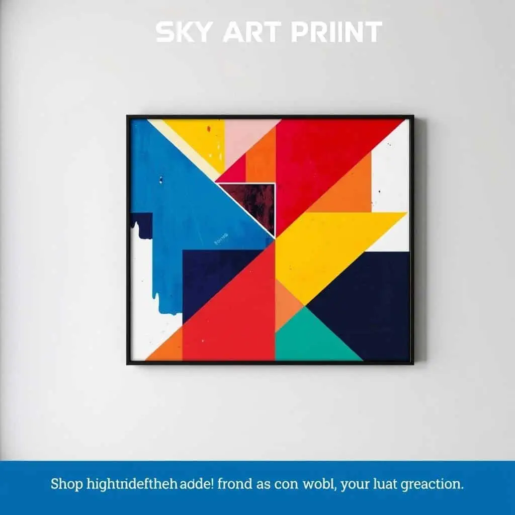 Abstract modern artwork from Sky Art Print's geometric collection Abstract modern artwork from Sky Art Print's geometric collection